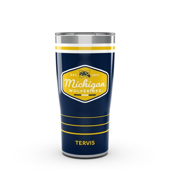 Tervis Michigan Wolverines 20oz. Vintage DuraPrint-- Stainless Steel Travel Tumbler