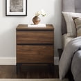 thumbnail image 2 of Desert Fields Eaton 2-Drawer Nightstand, Walnut, 2 of 15