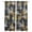 Multicolor, variant on Green Architecture Kitchen Curtains Abstract City Vintage Modern Art Cafe Short Curtains for Bathroom Blackout Window Curtain Small Window Treatment Tier Drapes for Bedroom Living Room 27.5"x39"x2