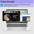 thumbnail image 2 of HP 17" Business Laptop, 17.3" FHD IPS Anti-Glare Display, Intel Core i3-1215U Processor, Intel UHD Graphics, 32GB DDR4 RAM, 4TB SSD, Windows 11S, Silver with 5AVE Mousepad, 2 of 5