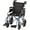 Blue, variant on NOVA Lightweight Transport Chair with Locking Hand Brakes, 12 Rear Wheels, Removable & Flip Up Arms for Easy Transfer, Anti-Tippers Included, Blue