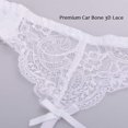 thumbnail image 2 of Zhuge Cinturón de Liguero Mujer, Lace Garter Belt Vintage con Tirantes Ajustables y Clip Metal, Sin calcetines y bragas,El estilo A,Talla Única Blanco, 2 of 3