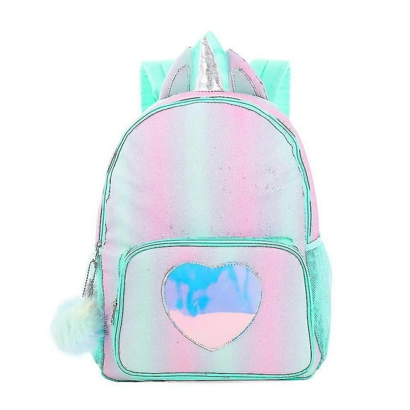 Kids Unicorn Backpack For Girls Rainbow School Bag X