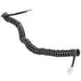 thumbnail image 5 of 9.3" Black RJ9 Telephone Phone Modem Coil Line Cord Cable, 5 of 5