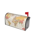 thumbnail image 2 of Bingfone Vintage World Map1 Magnetic Mailbox Cover Standard Size For Garden Yard Outdoor Decorations-25.5x21 In, 2 of 7