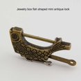 thumbnail image 3 of Youkk Fish Shape Lock Vintage Stylish Adorable Decorative Replacement Home Cabinet Jewelry Box Vivid Padlock Locking Tool, 3 of 6