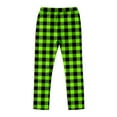 thumbnail image 5 of Dwelliawo Halloween Pajama Pants 2025 Lounge Cute Plaid Lounge Pants Checkered Comfy Matching Pajama Pants Christmas Drawstring Bottoms Green 2XL, 5 of 6
