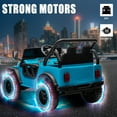 thumbnail image 7 of FINITO Kids Ride On Truck 24V with Remote Control Electric Powered Off-road Vehicle Car Toy for Boys Girls Age 3+ , Blue, 7 of 7
