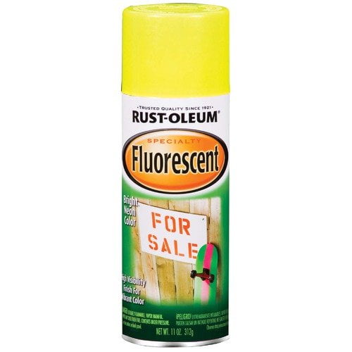 Rust-Oleum Specialty Fluorescent Yellow Spray Paint, 11 oz