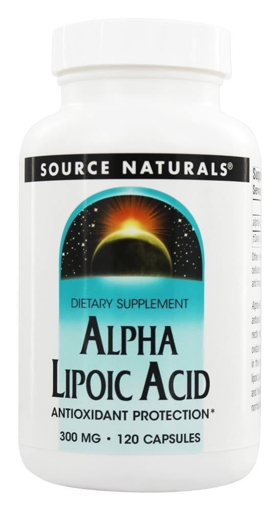 Source Naturals Alpha Lipoic Acid 300mg, 120 Capsules