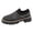 Black, variant on Rokment Women's Glitter Rhinestones Platform Walking Shoes Comfortable Slip on Socks Chunky Mid Heel Oxfords Casual Dress Fashion Sneakers Black Size 5.5