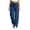Navy, variant on Cloaraye Plus Size Women's Pants High Waist Wide Leg Sweatpants with Drawstring Casual Fashion Solid Color Palazzo Pants