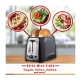 thumbnail image 2 of Brentwood 2-Slice Toaster, Black, 2 of 7