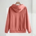 thumbnail image 6 of CQONEPT Womens Hoodie Fleece Sweatshirts Long Sleeve Pullover with Pocket Hooded Neck Sweatshirt Drawstring Pullover Tops Winter Clothes Pink XL, 6 of 7