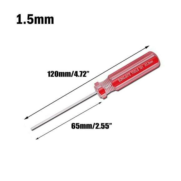 MYG 1.5mm-6mm Hexagon Screwdriver Set Flat Head Hex Magnetic Repair Hand Tool