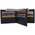 thumbnail image 2 of Men's RFID Blocking Premium Leather Bifold Multi-Card Compact Center Flip Wallet by Swiss Marshall, 2 of 31