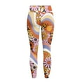 thumbnail image 6 of Renewold Groovy Hippie Flower Pockets Yoga Leggings for Women Athletic Yoga Pants High Waist Scrunch Butt Lifting Printed Ankle Pants Casual Leggings 4 Way Stretch, XL, 6 of 8