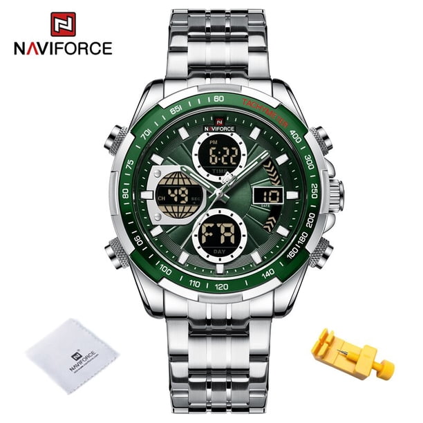 Nuevos relojes militares de moda NAVIFORCE para hombres, reloj cronógrafo deportivo Original de lujo, reloj de pulsera de cuarzo resistente al agua, reloj de regalo Tan Jianjun unisex