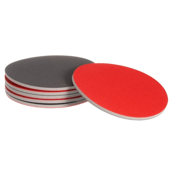Uxcell 6pcs 800 Grit Sanding Sponge 6 Inch Hook and Loop Sponge Sanding Disc Wet/Dry