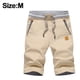 thumbnail image 2 of Pantalones cortos para hombre, estilo casual, clásico, con cordón, pantalones cortos de playa de verano con cintura elástica y bolsillos, 2 of 5