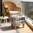 thumbnail image 4 of SCRAWLGOD Dogs Pattern Ottoman Cover Square, Stretch Ottoman Cover Square Folding Storage Stool Furniture Protector Soft Slipcover for Living Room, 4 of 7