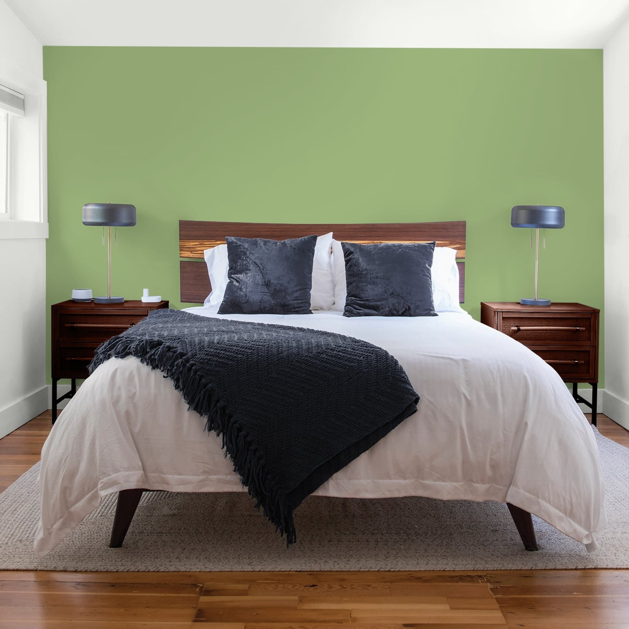 Glidden One Coat Luscious Lime / Green Flat Interior Paint with Primer, 1 Gallon