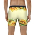 thumbnail image 4 of Rateoe Sunflowers On A Yellow Background Print Men’s Underwear Boxer Briefs Soft Comfortable Underwear Boxer Briefs, Long Leg Briefs,Anti-chafing Boxer Briefs, 4 of 7