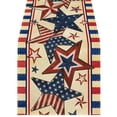 thumbnail image 2 of EGNMCR Patriotic Tablecloths 4th Of July Decorative Tablecloth And Table Runner Independence Day Patriotic Table Linen Set Dining Table Home Decoration Linen tables runner, 2 of 7