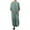 Green, variant on Men's Soft Robe Cotton Vintage Kaftan Long Lightweight Boho Cool Nightshirt House Coat 3/4 Sleeve Style4 Medium