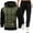 Army Green, variant on Dovford Men's Sweatsuits Set Fleece Hoodie and Jogger Two Piece Tracksuits Sweatpants with Sweatshirts Outfits