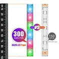 thumbnail image 4 of 16.4 Feet Flexible 300 LED Christmas Light Strip 3258SMD, Color Changing, Includes 44 Key Remote, Perfect for Home Lighting, Kitchen, Bed, Bar, and Decor, 4 of 6