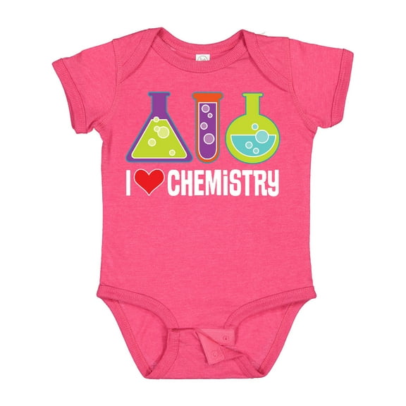 Inktastic I Love Chemistry Science Boys or Girls Baby Bodysuit
