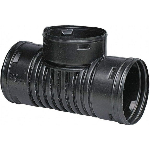 Unbranded Snap Tee Corrugate Drainage System - 3 In. - 2 Pack
