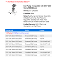 thumbnail image 2 of Fuel Pump - Compatible with 2007 GMC Sierra 1500 Classic, 2 of 2