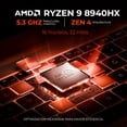 thumbnail image 3 of Laptop IA Gamer MSI Crosshair A16 HX D8W Nvidia GeForce RTX 5060 8GB Ryzen 9 8940HX 32GB DDR5 1TB Pantalla 16" IPS QHD+ 240Hz Windows 11 Teclado Ingles, 3 of 6