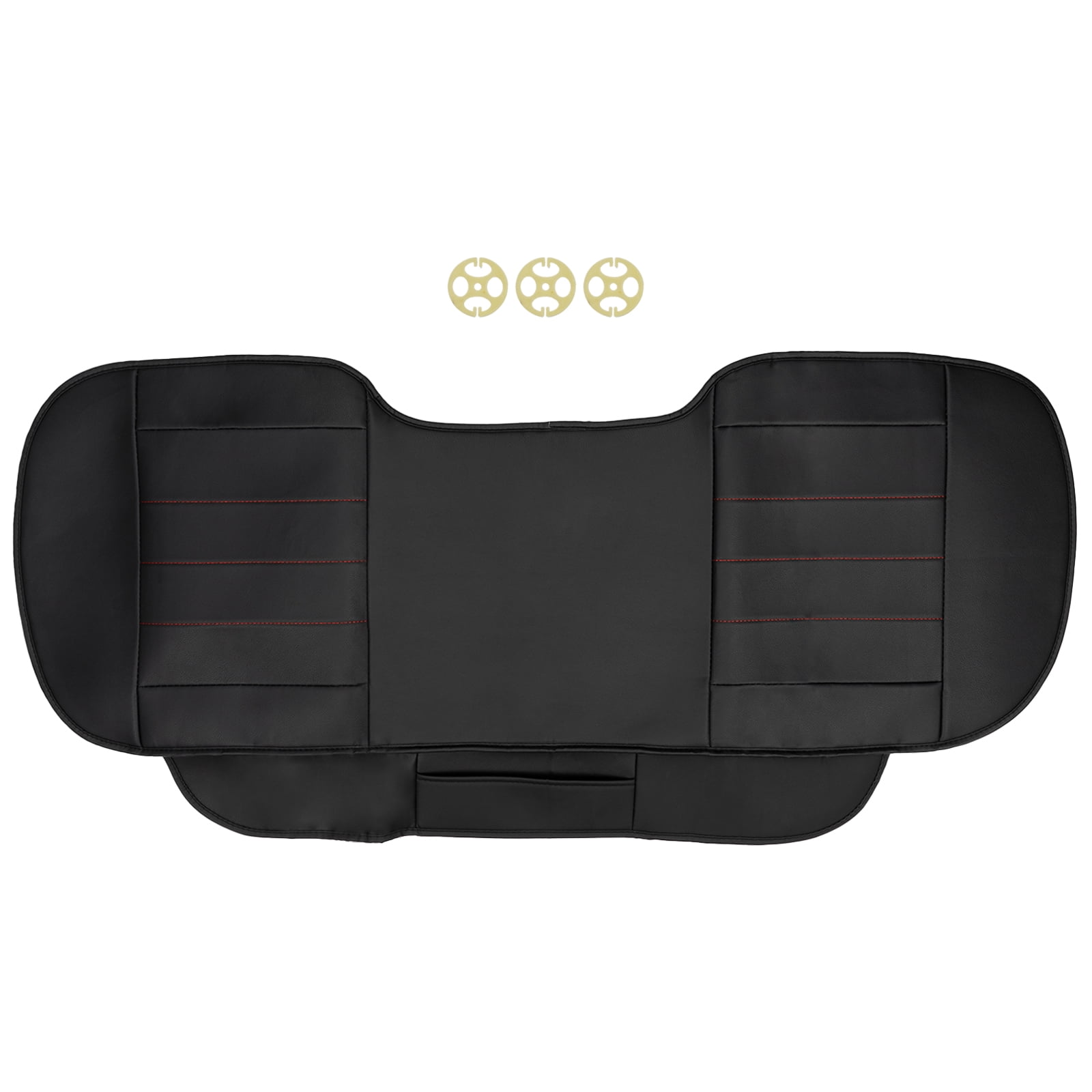 XUKEY Car Rear Row Seat Cushion Cover PU Leather Back Seat Protector Pad Waterproof Universal
