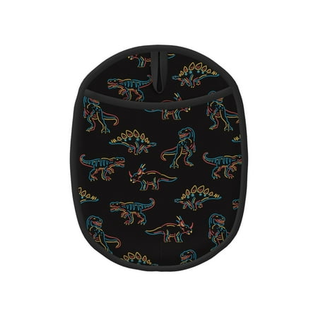 

Tebeau Neon Dinosaur Print Silicone Pot Holders Multi-Purpose Hot Pads for Kitchen Trivets Potholders Oven Mitts for Baking Cooking Hot Dishes Pans Heat Resistant