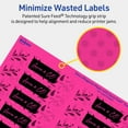 thumbnail image 5 of Avery Printable Rectangle Labels, Neon Magenta, 1" x 4", 800ct, 5 of 11