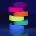 thumbnail image 3 of Matsuzay 6 uds cinta de algodón fluorescente diseño de escena multiusos DIY autoadhesivo Color sólido decoración luminosa suministros de Decoración del hogar, 3 of 6