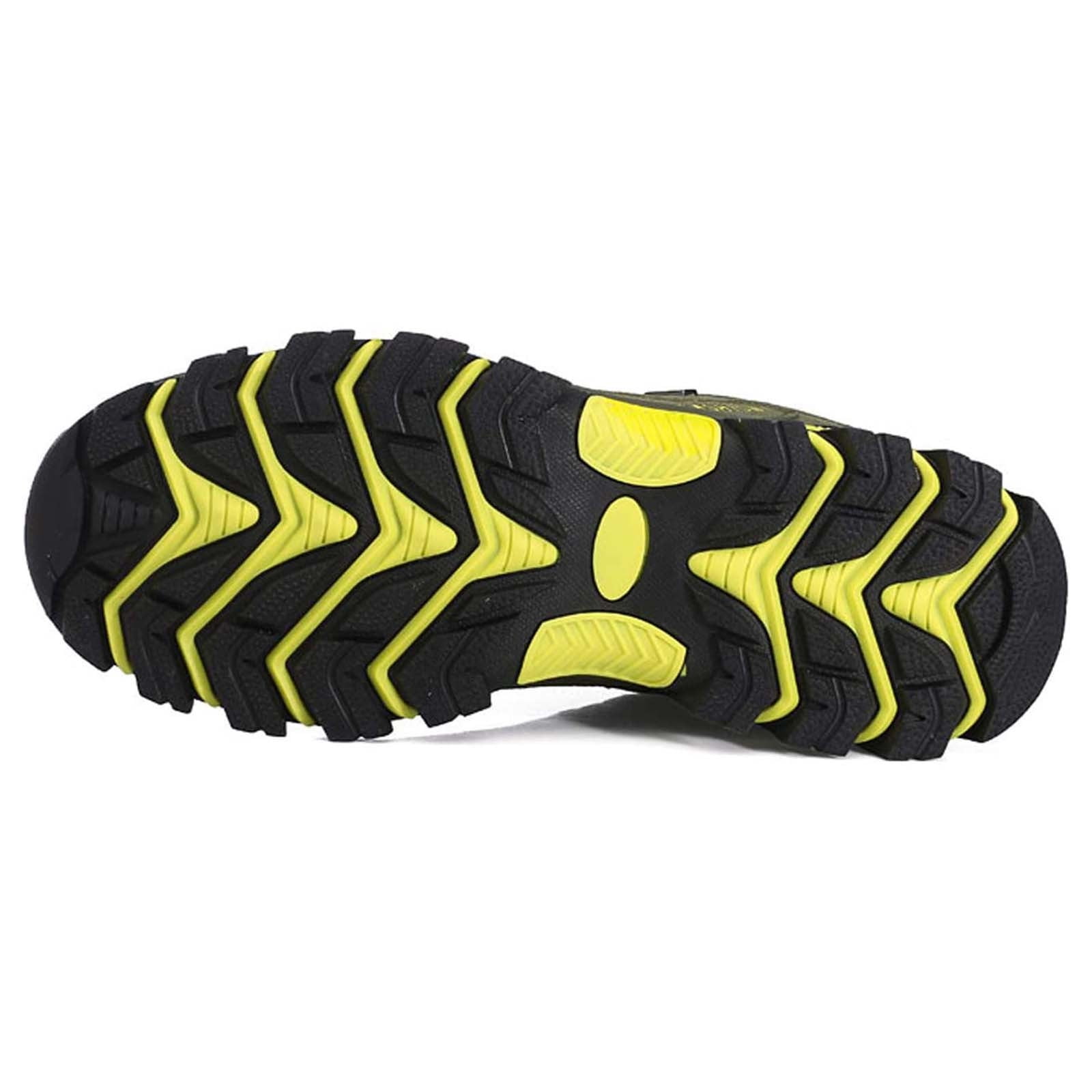 Sopiago Mens Wide Width Sneakers Men Women Comfortable Breathable Safety Work Shoes Indestructible Puncture Proof Work Sneakers Yellow,44
