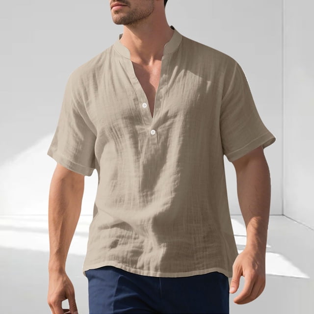 pstuiky Camisas de recuperación posoperatoria de color sólido para hombre, extraíbles, de manga corta, con botones laterales totalmente abiertos y adaptables