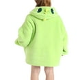 thumbnail image 4 of Adult Kids Winter Warm Wearable Blanket  Big Hooded Sweatshirt Homewear With Front Pocket Oversized, 4 of 6