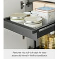 thumbnail image 3 of Yamazaki Home Under-Sink Rack with Pull-Out Shelf, Black, Steel, Adjustable Tiers, 3 of 7