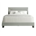 thumbnail image 2 of Castle Place Simple Linen Upholstered Full Bed, Grey, 2 of 9