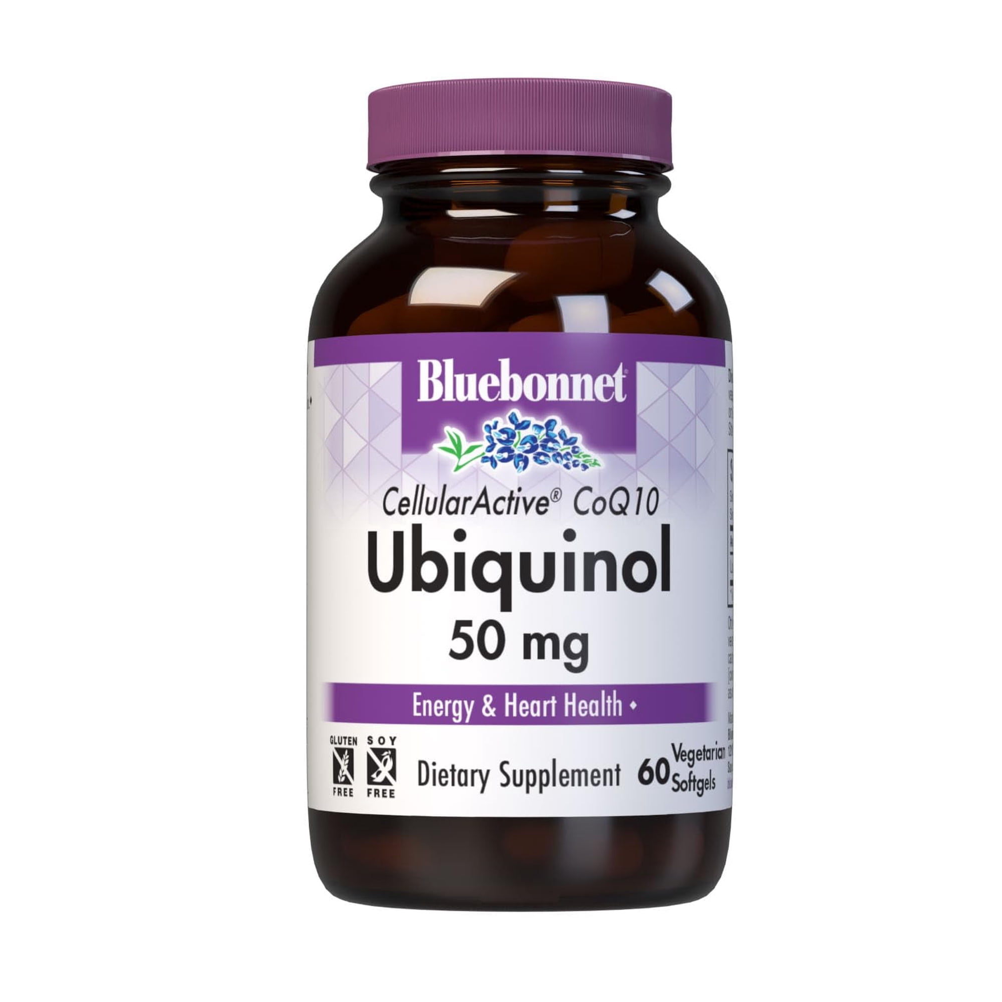 Bluebonnet Cellular Active CoQ10 Ubiquinol 50mg Heart & Cellular Health*, 60 Softgels