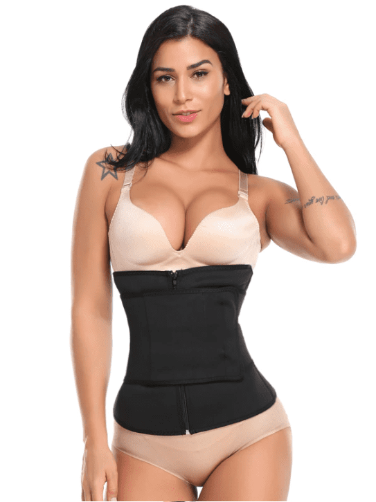waist trainer zipper and velcro