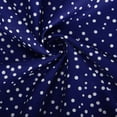 thumbnail image 4 of LOVZFMLL Robe à Pois pour Femme, Nouvelle Collection Printemps/été, Col à Manches Courtes, Longueur Genou, Bleu, TG, 4 of 6
