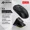 X6 Black, variant on Attack Shark X6 PixArt PAW3395 Gaming Mouse, Bluetooth Tri-Mode Connection, RGB Touch Magnetic Charging Base