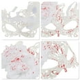 thumbnail image 3 of Unique Bargains 1 Pc Rose Phoenixs Party Mask White Pink Lace, 3 of 5