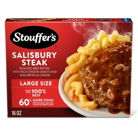 Stouffer's Salisbury Steak Large Size Meal, 16 oz (Frozen)